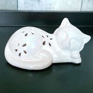 Iridescent Sleeping Kitty Pomander Decor